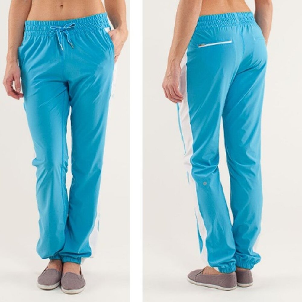 Work It Out Track Pant (Kayak Blue / White / Aquamarine) - 8